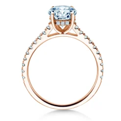 Diamantring Oval Hidden Halo Pavé