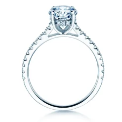Diamantring Oval Hidden Halo Pavé