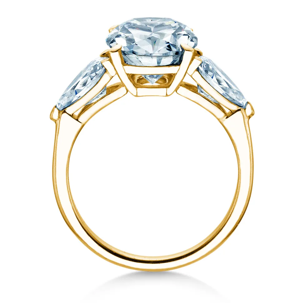 Diamantring Oval Pear Cut