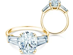 Diamantring Oval Tapered Baguette