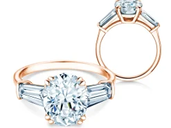 Diamantring Oval Tapered Baguette