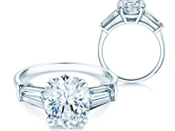 Diamantring Oval Tapered Baguette