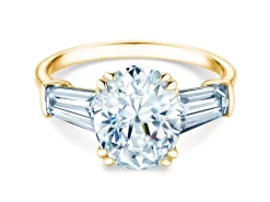 Diamantring Oval Tapered Baguette