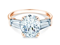 Diamantring Oval Tapered Baguette
