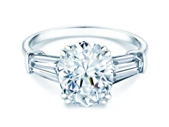 Diamantring Oval Tapered Baguette