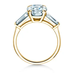 Diamantring Oval Tapered Baguette