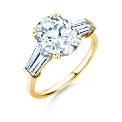Diamantring Oval Tapered Baguette
