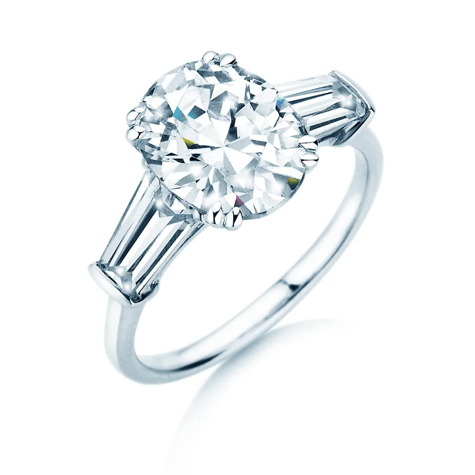Diamantring Oval Tapered Baguette