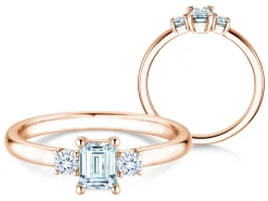 Diamantring Vivid Petite Emerald Cut