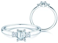 Diamantring Vivid Petite Emerald Cut