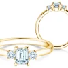 Diamantring Vivid Petite Emerald Cut