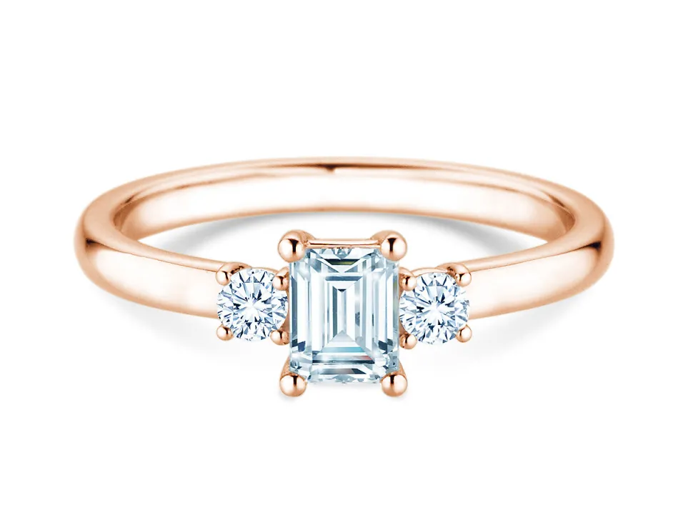 Diamantring Vivid Petite Emerald Cut