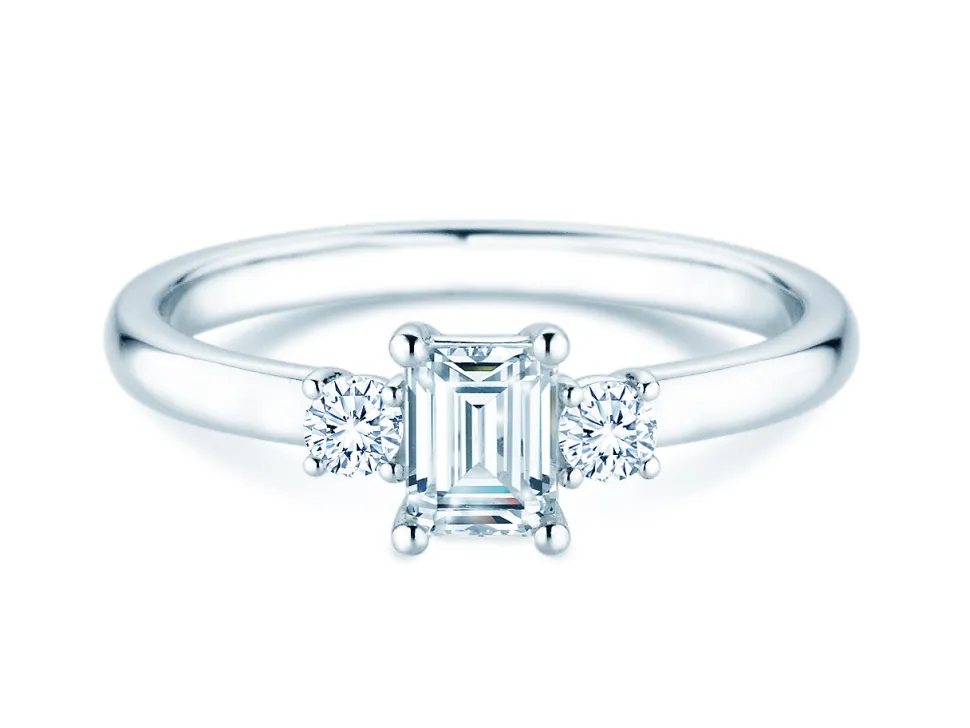 Diamantring Vivid Petite Emerald Cut