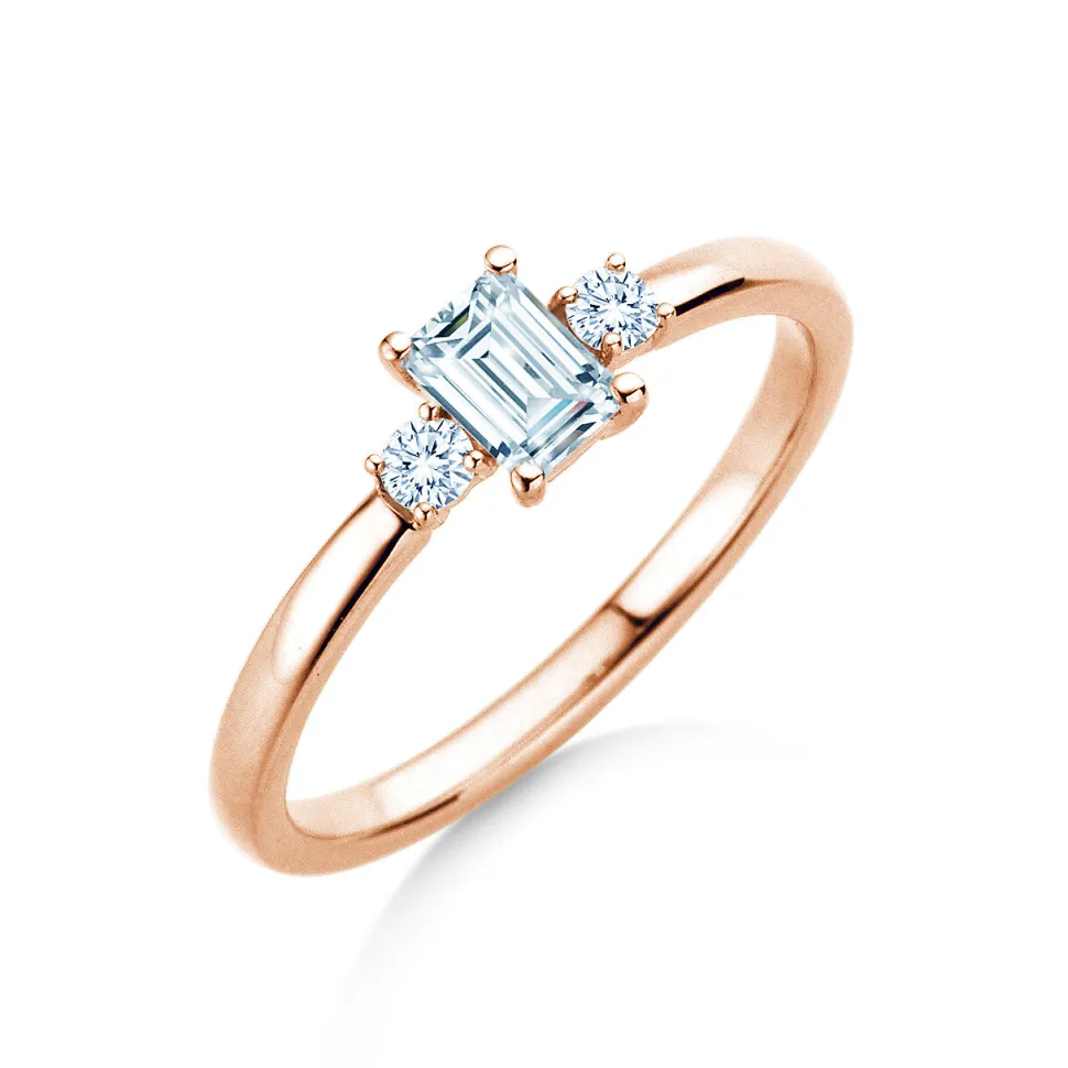 Diamantring Vivid Petite Emerald Cut