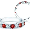Eternityring Dusk mit Diamant und Farbedelstein