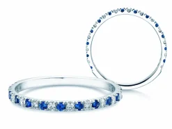 Eternityring Dusk mit Diamant und Farbedelstein
