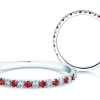 Eternityring Dusk mit Diamant und Farbedelstein