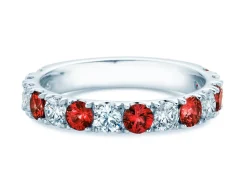 Eternityring Dusk mit Diamant und Farbedelstein
