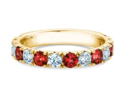 Eternityring Dusk mit Diamant und Farbedelstein