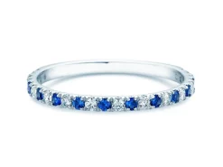 Eternityring Dusk mit Diamant und Farbedelstein