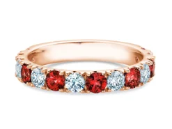 Eternityring Dusk mit Diamant und Farbedelstein