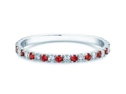 Eternityring Dusk mit Diamant und Farbedelstein