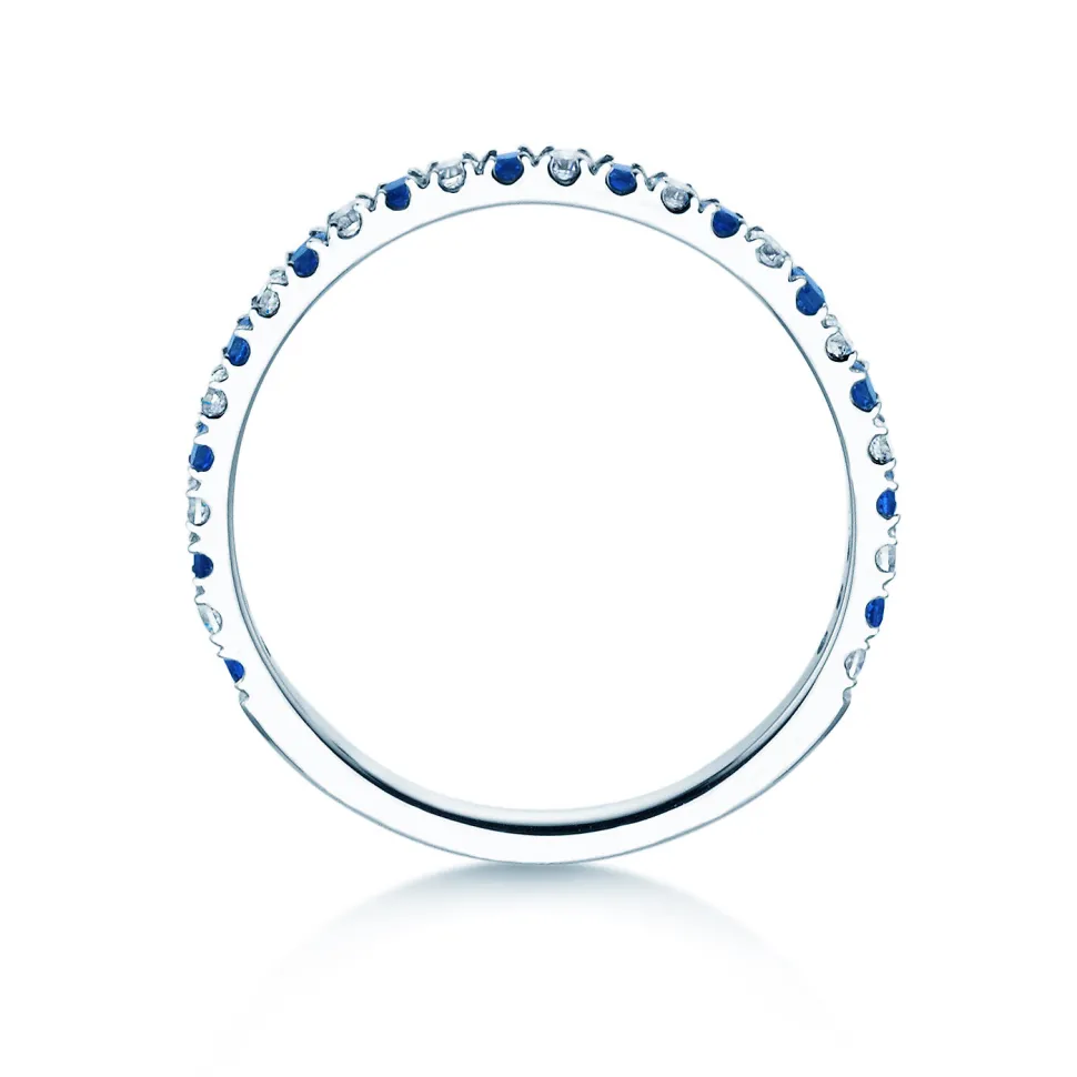Eternityring Dusk mit Diamant und Farbedelstein