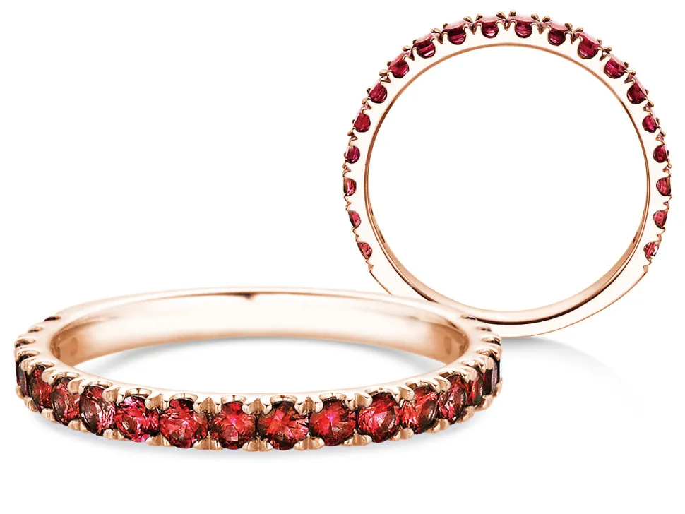 Eternityring Dusk mit Farbedelstein