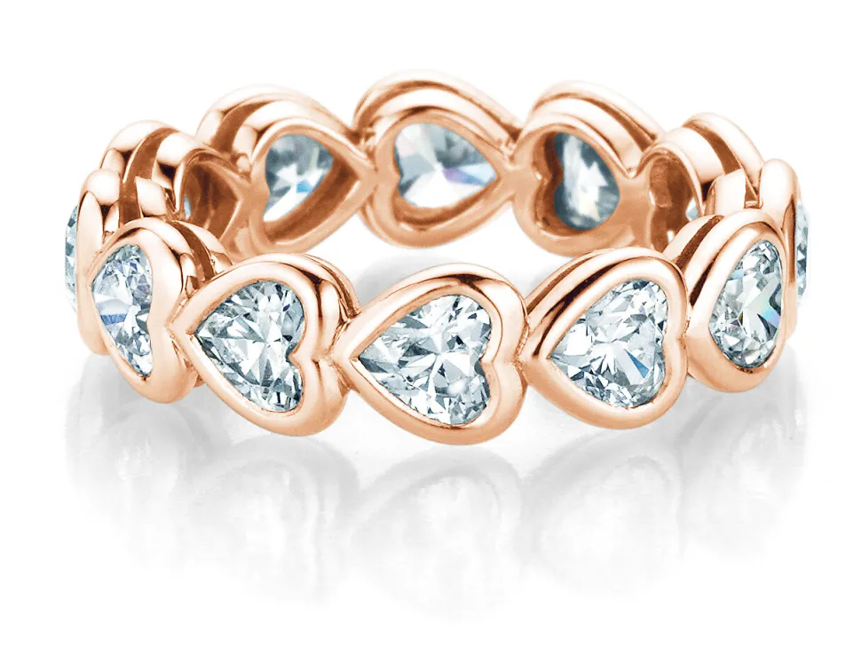 Eternityring Full of Hearts