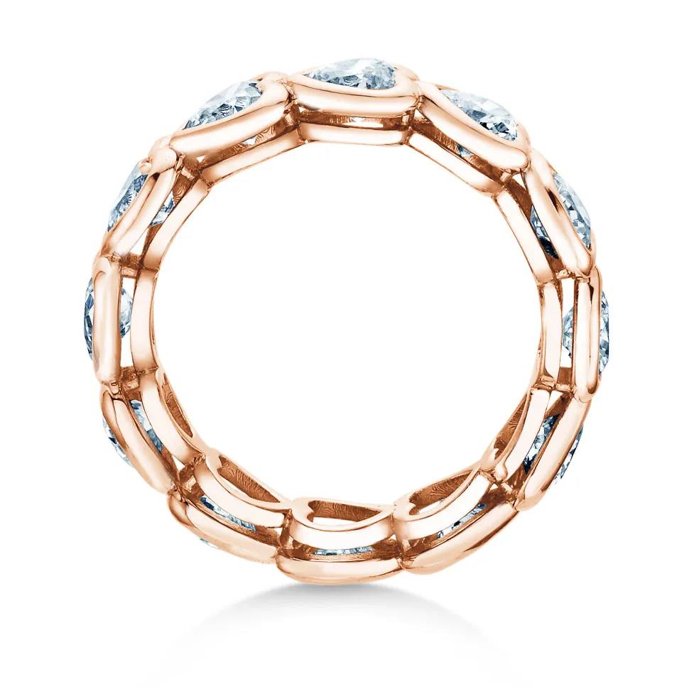 Eternityring Full of Hearts