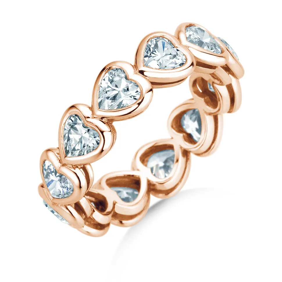 Eternityring Full of Hearts