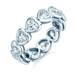 Eternityring Full of Hearts