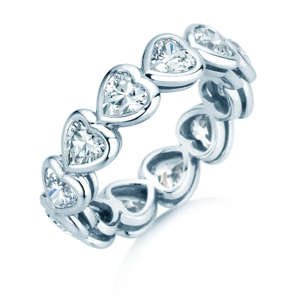 Eternityring Full of Hearts