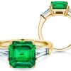 Farbsteinring Emerald Elegance