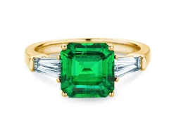 Farbsteinring Emerald Elegance