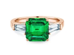 Farbsteinring Emerald Elegance