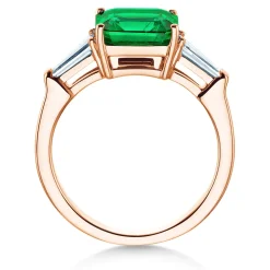 Farbsteinring Emerald Elegance