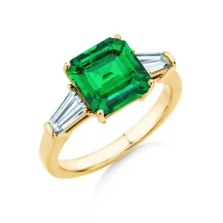 Farbsteinring Emerald Elegance
