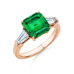 Farbsteinring Emerald Elegance