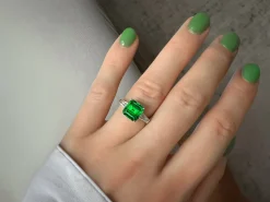 Farbsteinring Emerald Elegance