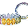 Farbsteinring Rainbow Oval