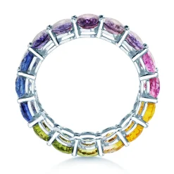 Farbsteinring Rainbow Oval