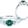 Farbsteinring Shining Emerald