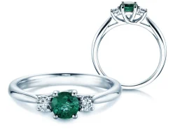 Farbsteinring Shining Emerald