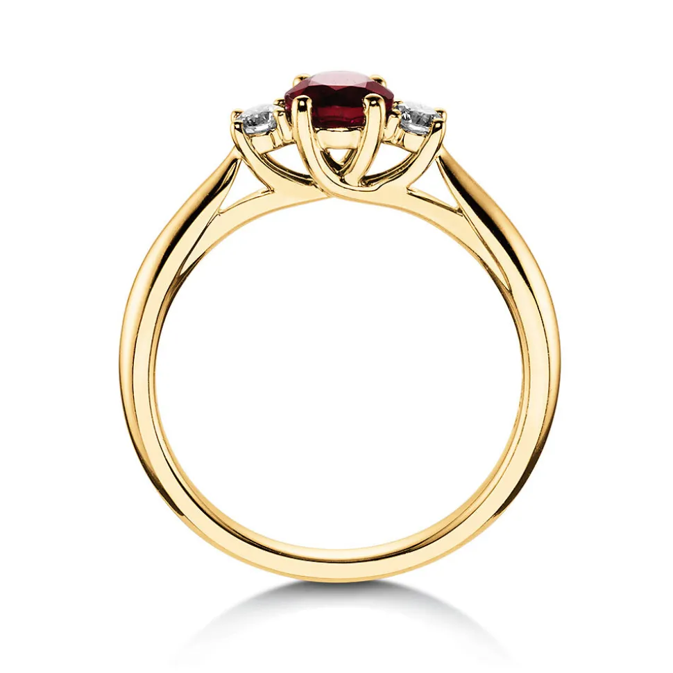 Farbsteinring Shining Ruby
