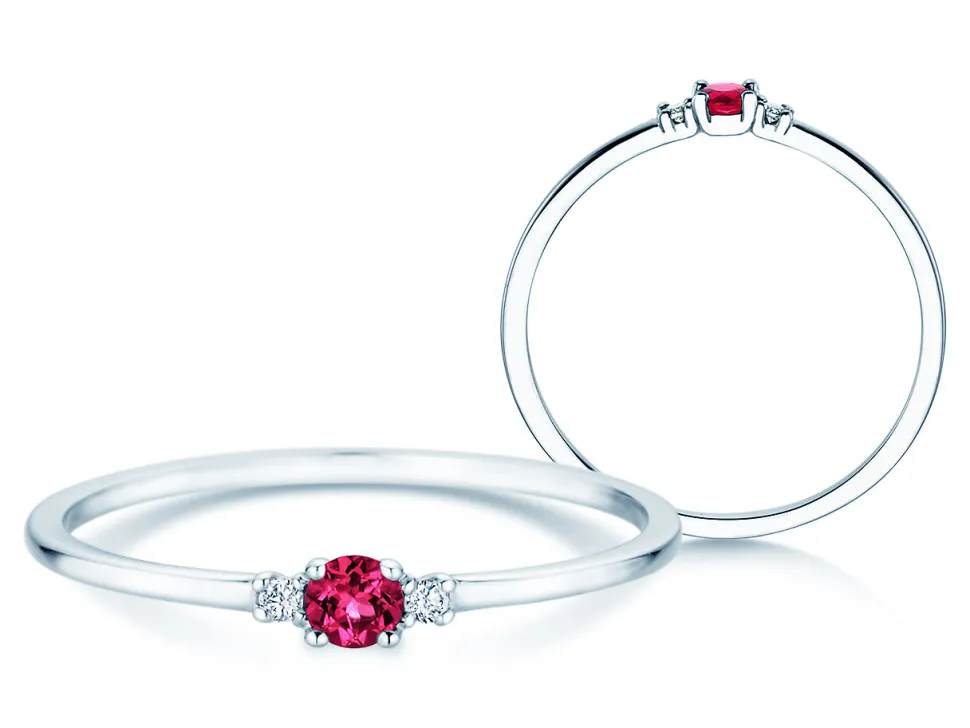 Geburtsstein-Ring Vivid Petite
