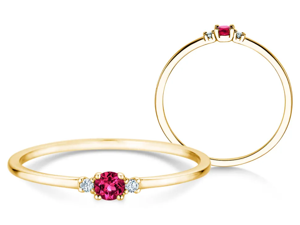 Geburtsstein-Ring Vivid Petite