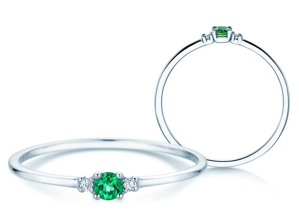 Geburtsstein-Ring Vivid Petite