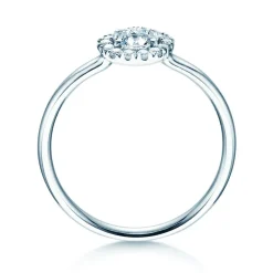 Halo-Diamantring Flower