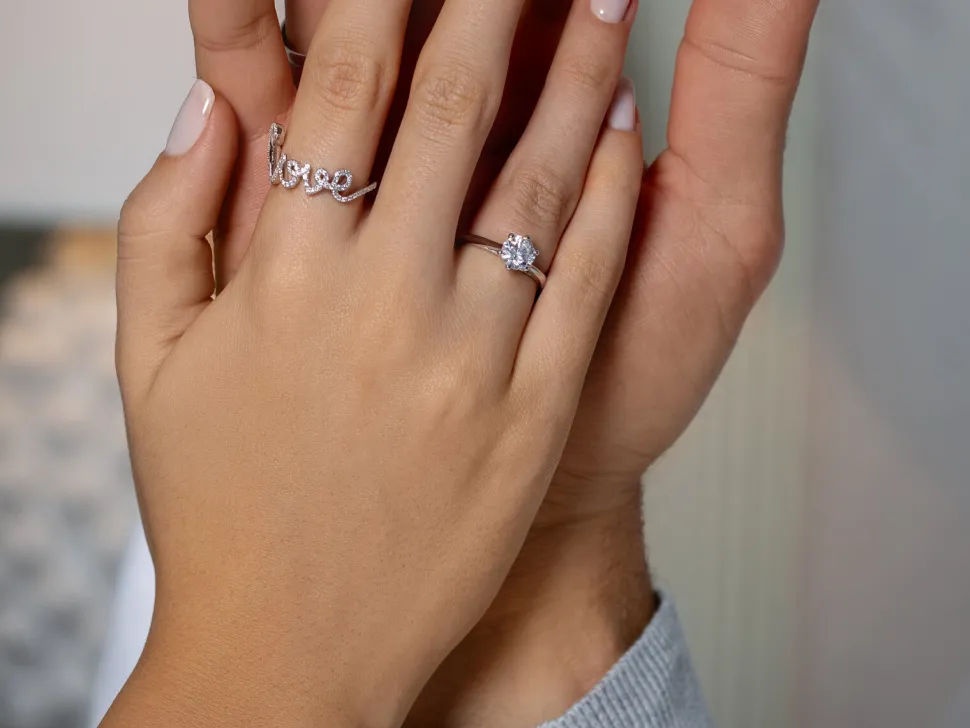 Ring Love Diamonds Pavé
